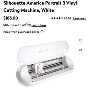 Silhouette portrait 3 vinyl machine